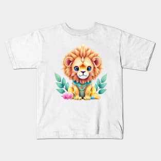 cute colorful lion Kids T-Shirt